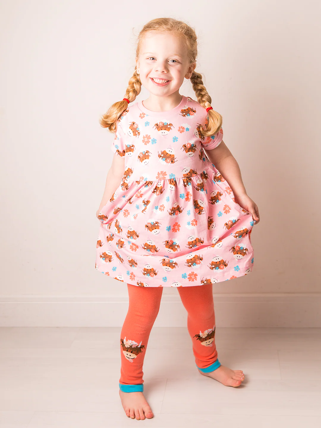 Bonnie Highland Cow Junior Leggings - Image 3