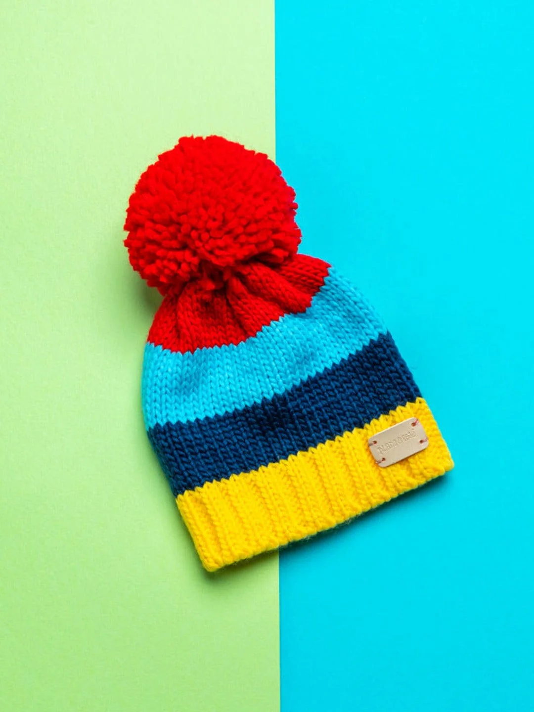 Bright Stripe Bobble Hat - Image 3