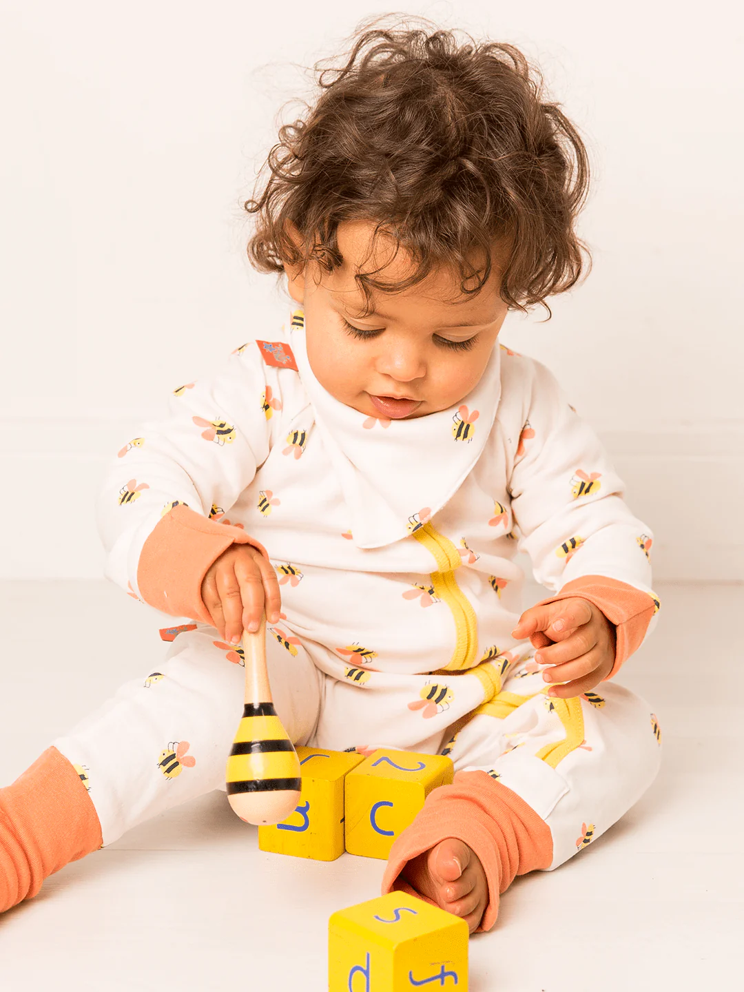Honey Bee Zip-Up Romper Playsuit - Image 3