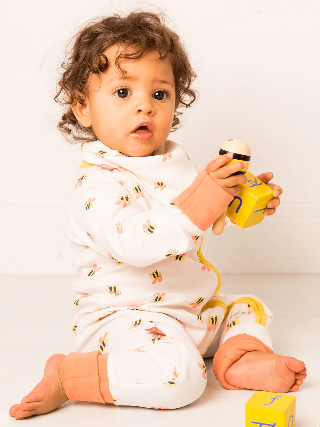 Honey Bee Zip-Up Romper Playsuit - Image 4