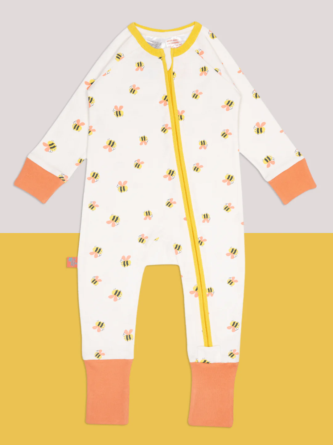Honey Bee Zip-Up Romper Playsuit - Image 7