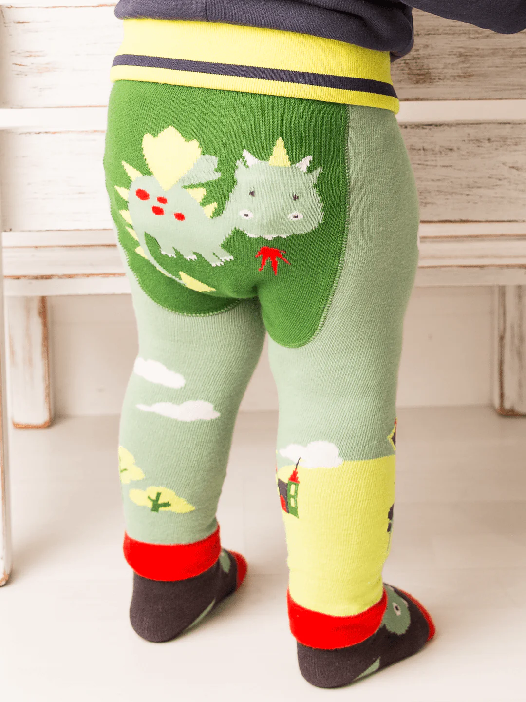 Teddy the Dragon Leggings (0-6 Months) - Image 4